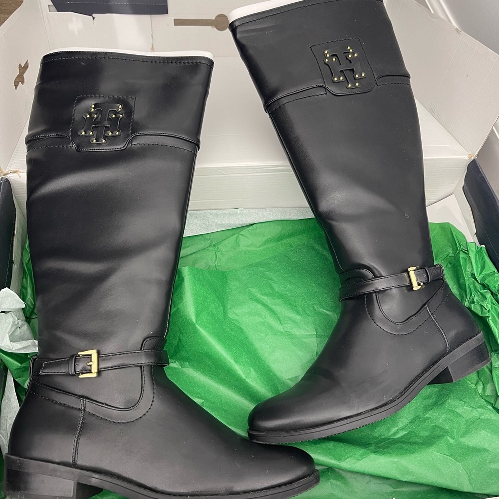 NEW Tommy Hilfiger leather boots size 7.5